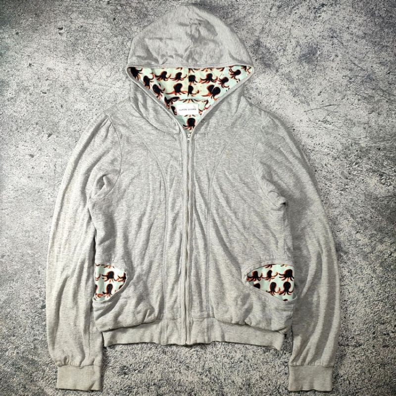 TSUMORI CHISATO ISSEY MIYAKE WOMEN x celana denim jacket jeans bikers bomber vintage jogger zipper