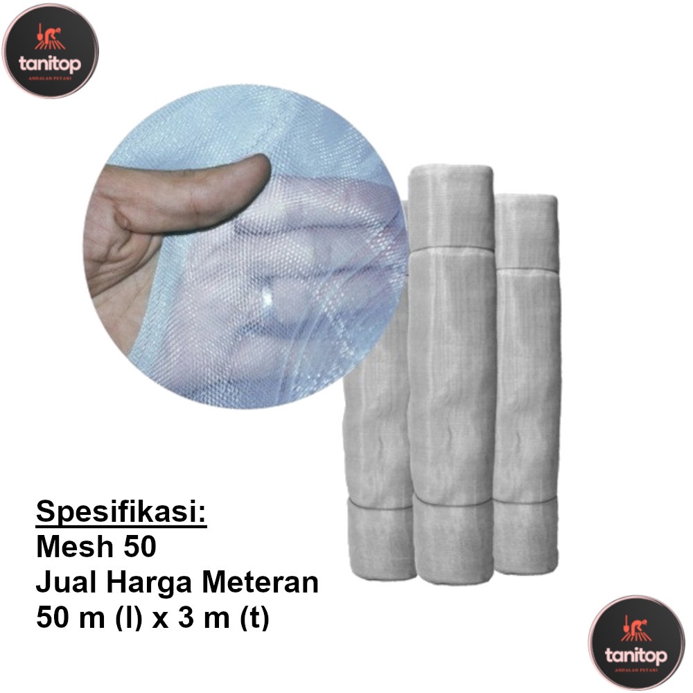 Insect Net Putih Mesh 50 Panjang 50 Meter
