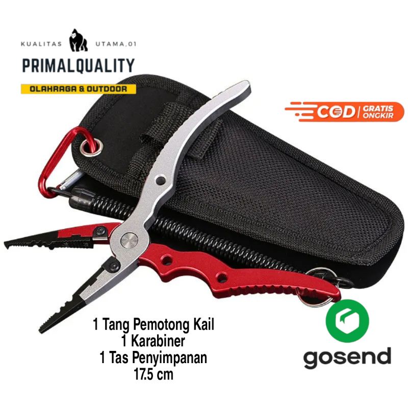 tang Primal Tang Pemotong Kail Pancing Aluminium Fishing Pliers Hook Remover