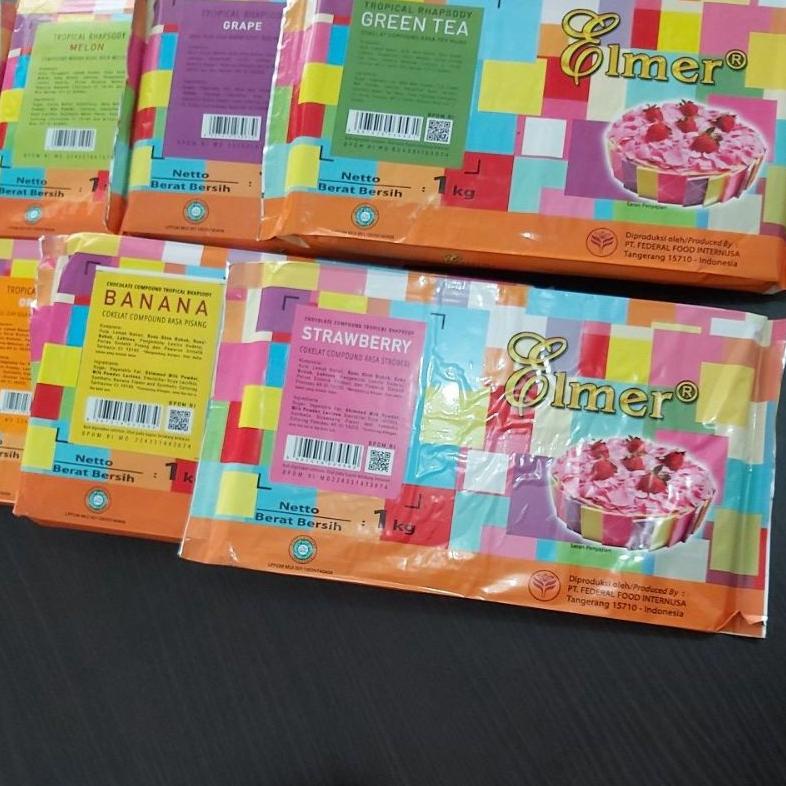 

Coklat Compound tropical Rhapsody Elmer 1kg Best Seller