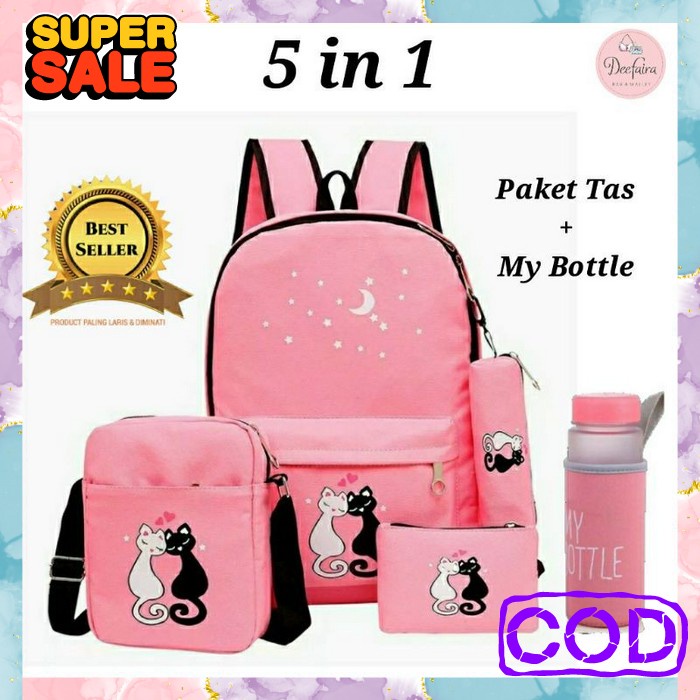 Tas Sekolah Anak Laki Sd Import Tarik Dorong 6 Roda 4In1 3D Motif Spiderman Timbul Free Rain Cover A