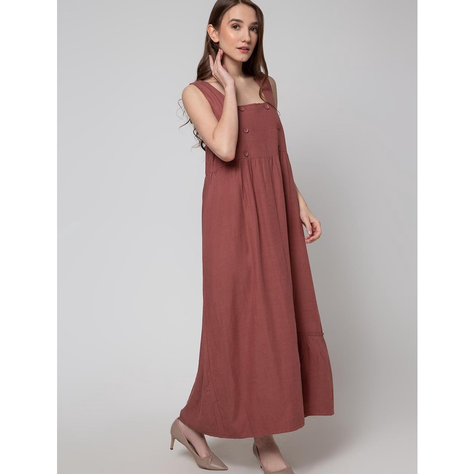 Cardinal Girl Overall Dress Button Wanita 114500989