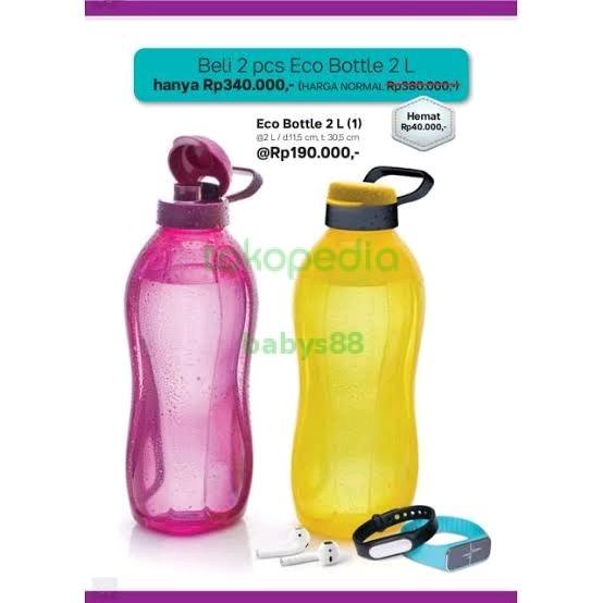 ECO BOTTLE TUPPERWARE 2LITER - BOTOL MINUM TUPPERWARE 2LITER
