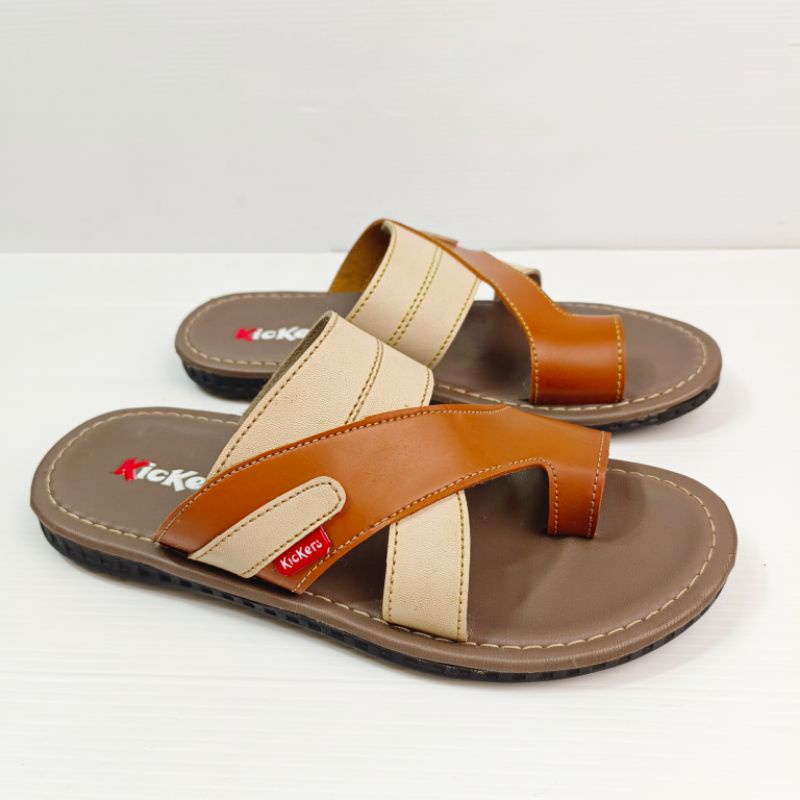 Sandal Jepit Pria Bahan Kulit Lembut 39-43 (Gerald)