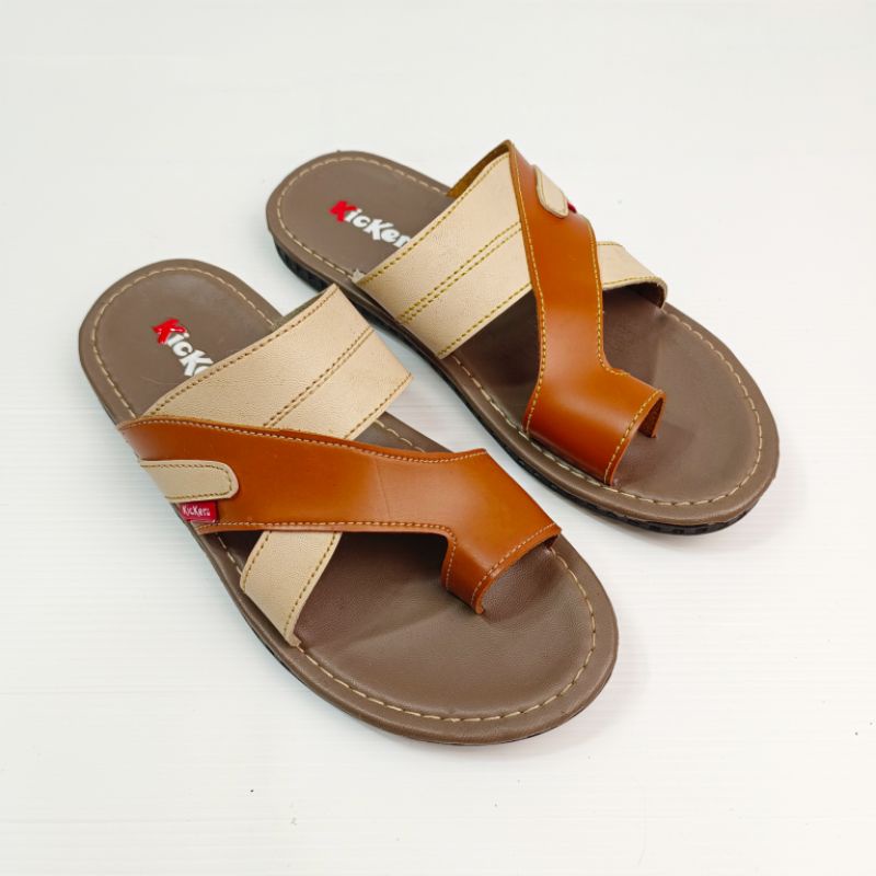 Sandal Jepit Pria Bahan Kulit Lembut 39-43 (Gerald)