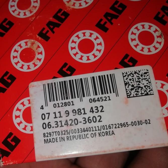 Bearing Mesin Full Set Fag C3 High Speed Vixion Series Xabre R15V2