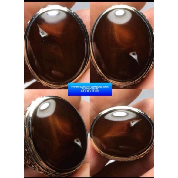 Batu Yaman Coklat Combong