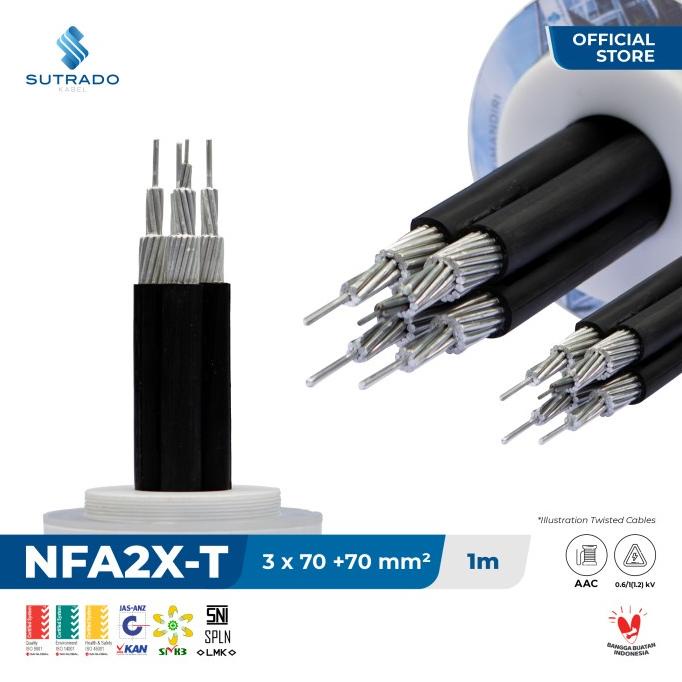 Kabel Listrik Nfa2X-T Sutrado Kabel 3X70+70 Sqmm #Original