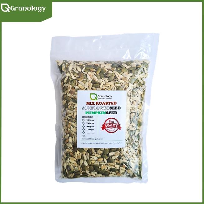 

Roasted Mix Sunflower Seed dan Pumpkin Seed (1 kilogram) by Granology Best Seller
