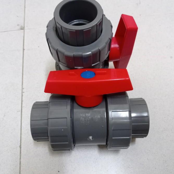 Ball Valve True Union Pvc 1 1/2 " Inchi - Ball Valve Watermur Pvc 1.5"