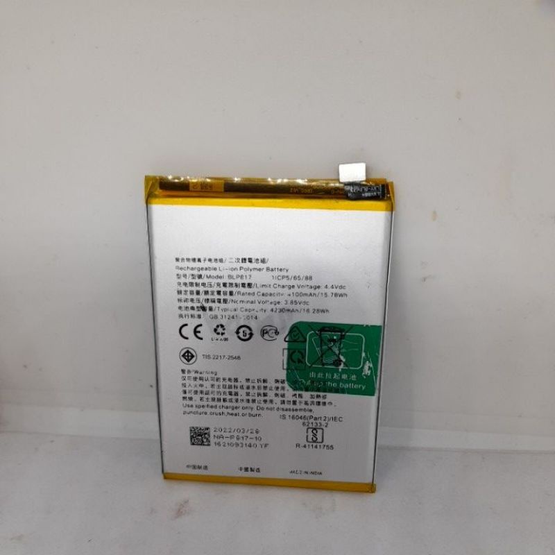 BATERAI BATRE BATTERY A15 A15S A16K A16E BLP 817 ORI COPOTAN