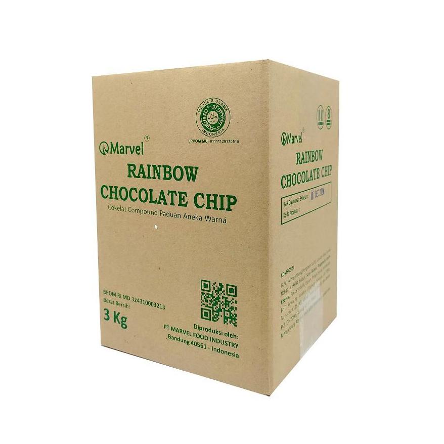 

.3kg coklat Scandia choco chip rainbow chamilk murah ( ds bgr ) Best Seller