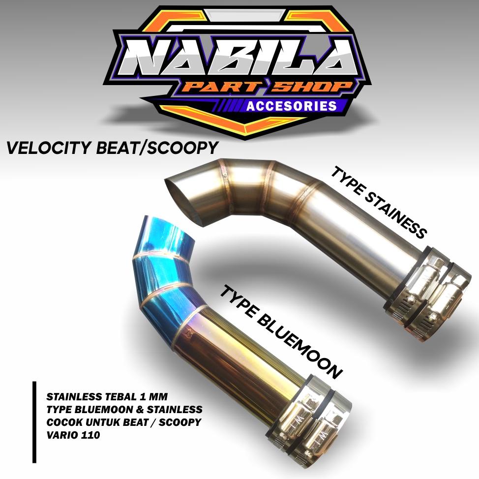Recomend Velocity Stack stainless air intake Beat Scoopy Vario fi Esp trotthel body 26-30mm