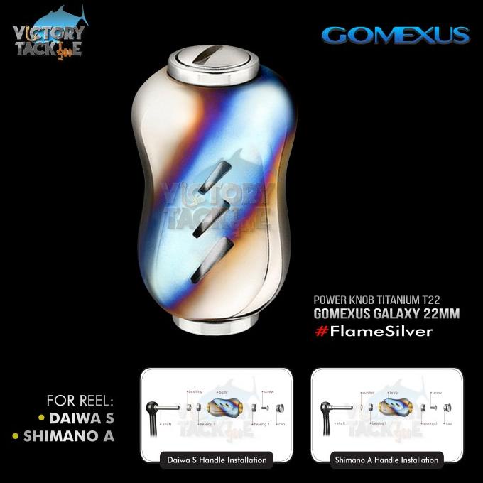 Gomexus Galaxy Titanium 22 mm Handle Knob for Shimano Daiwa