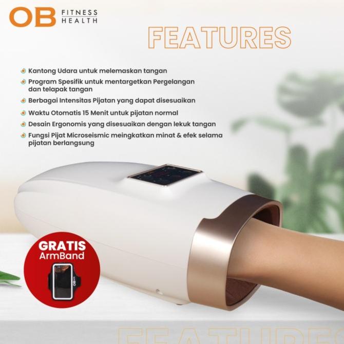 Pemijat Tangan Elektrik OB3011 Refleksi pijat tangan dengan penghangat