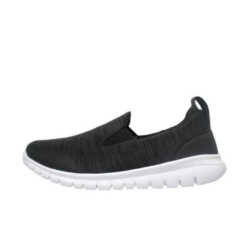 League Sepatu Slip On Unisex Boreel Hitam Original