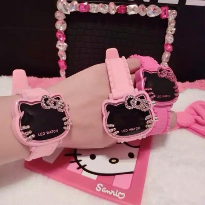 Terlaris Jam Tangan Anak Hello Kitty Led