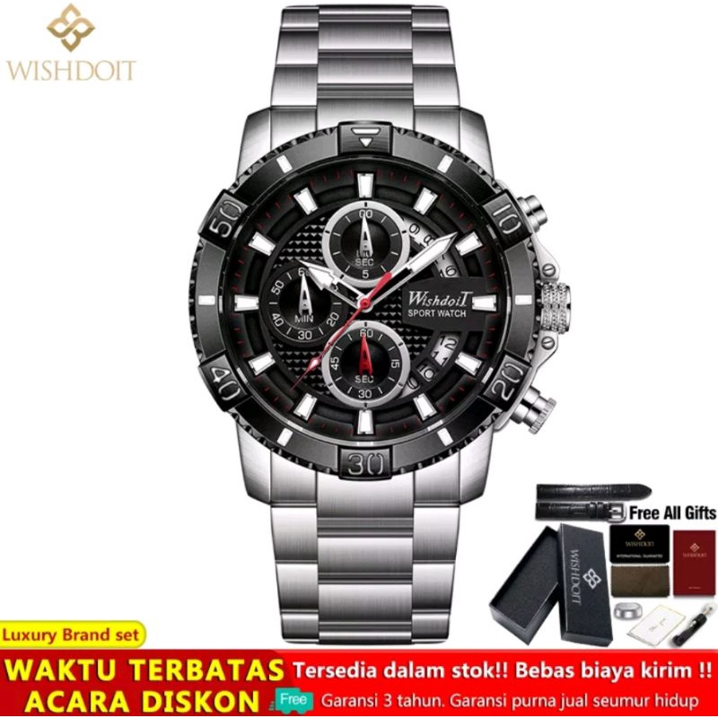 WISHDOIT Jam Tangan Pria original Anti Air