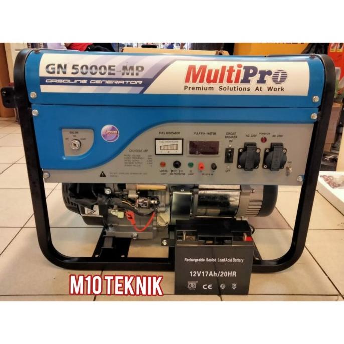 Sale Now Mesin Genset Listrik Bensin 4000 Watt Multipro Gn 5000E-Mp Gn5000Emp Limited Edition