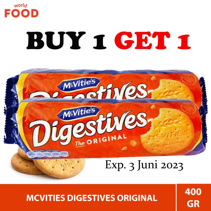 

MCVITIES ORIGINAL DIGESTIVES *PROMO BUY 1 GET 1 FREE*