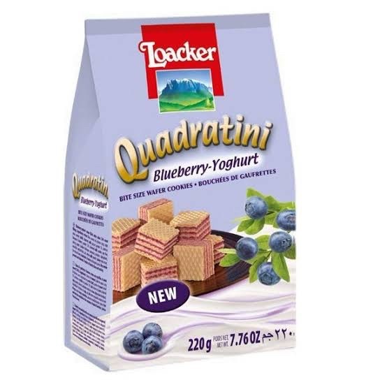 

Loacker Quadratini Blueberry Yogurt Wafer Cubes 220gram New Recipe