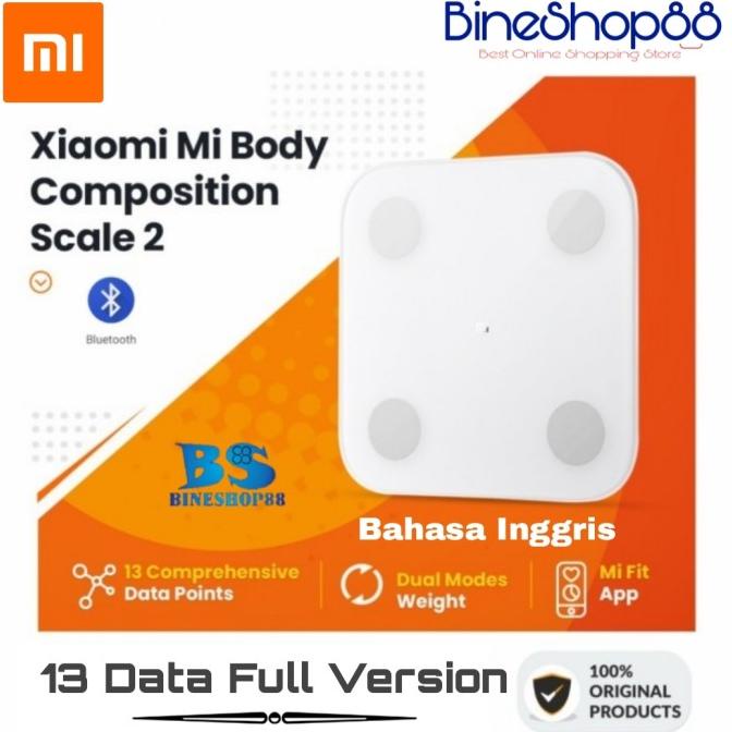 Xiaomi Mi Smart Scale 2 Body Fat Led Timbangan Badan Digital Fit