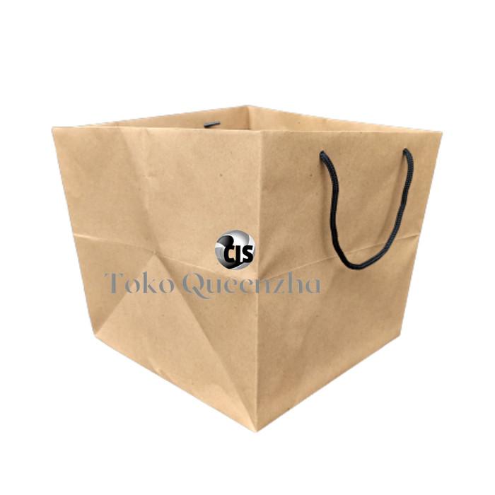 

Shopping Bag / Paper Bag Coklat Polos Size 25 X 25 X 24 (10 Pcs) 092