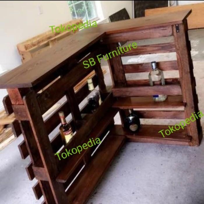 Terlaris Meja Palet Mini Bar/Cafe