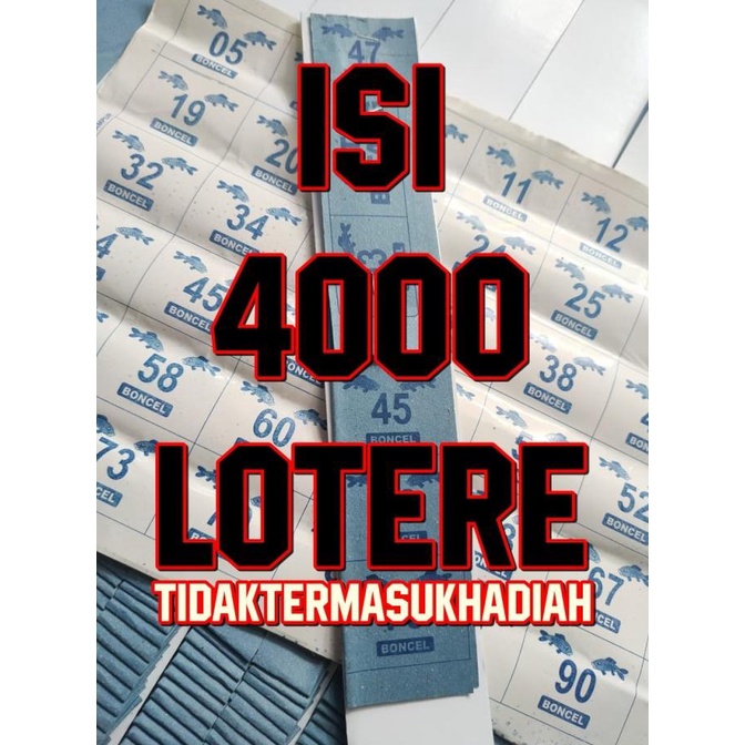 HOT SALE MAINAN ANAK LOTRE CABUT ISI 4000 TAK TERMASUK HADIAH TERMURAH