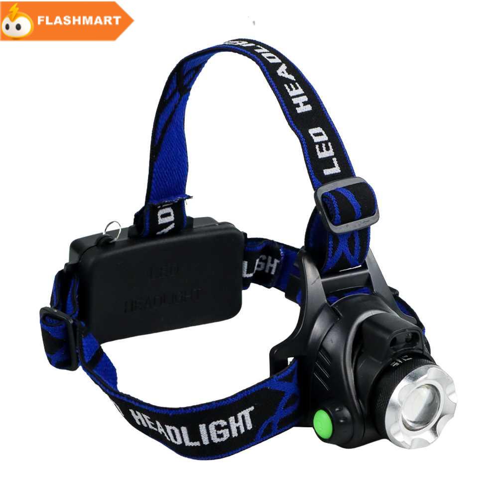 FLASHMART Senter Headlamp 1 LED Cree XM-L T6 3000 Lumens - AHT404