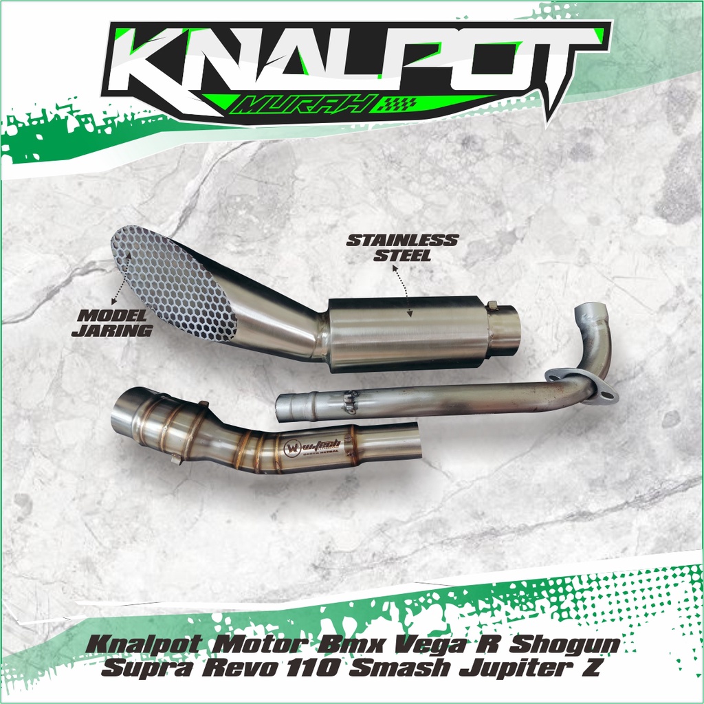 Knalpot Motor Bmx Vega R Shogun Supra Revo 110 Smash Jupiter Z