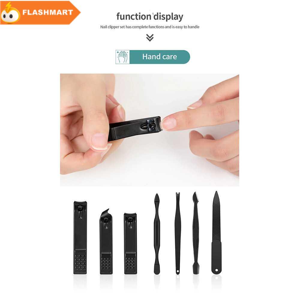 FLASHMART Gunting Kuku Nail Art Set Manicure Pedicure 18 PCS - LM302