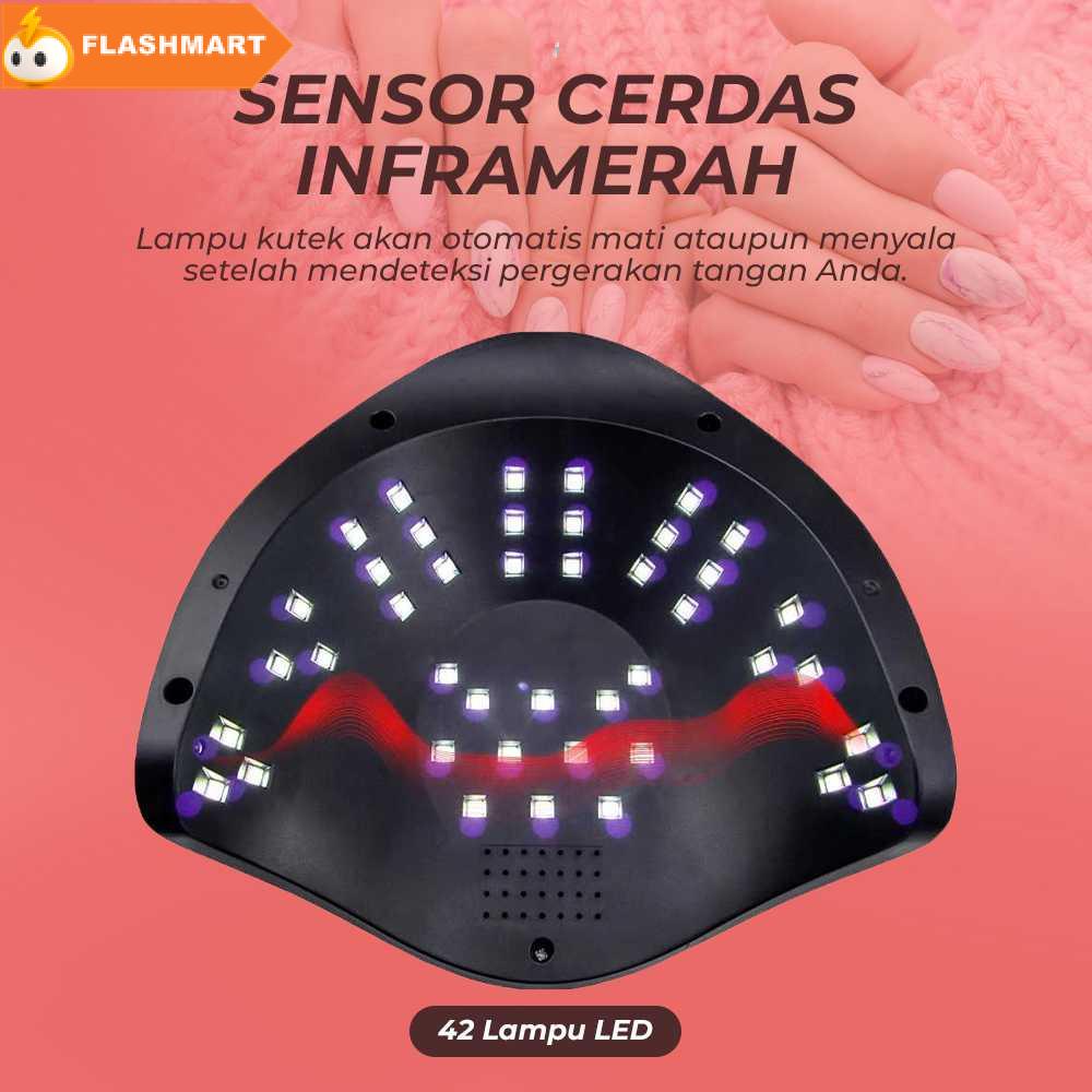FLASHMART Pengering Kutek Kuku UV LED Nail Dryer 42 LED 120 W - S9