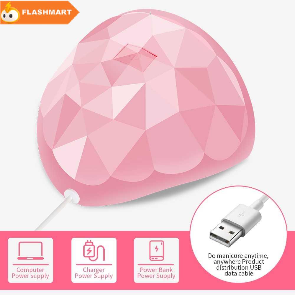 FLASHMART Pengering Kutek UV Lamp Nail Dryer USB Charge 54W - MINI-802