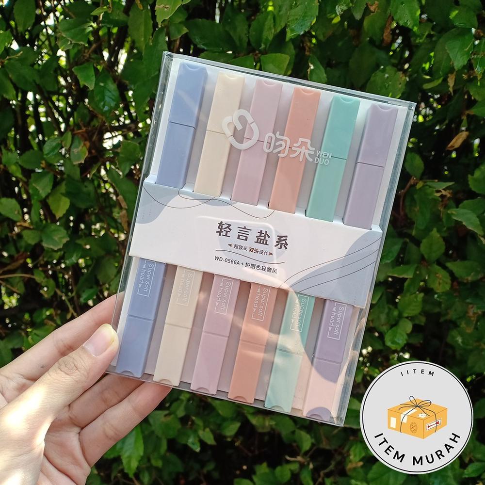 

Highlighter Box Pastel Dua Model Ujung 1 Set Isi 6 Pcs Textlighter Spidol Penanda Bacaan Stabilo