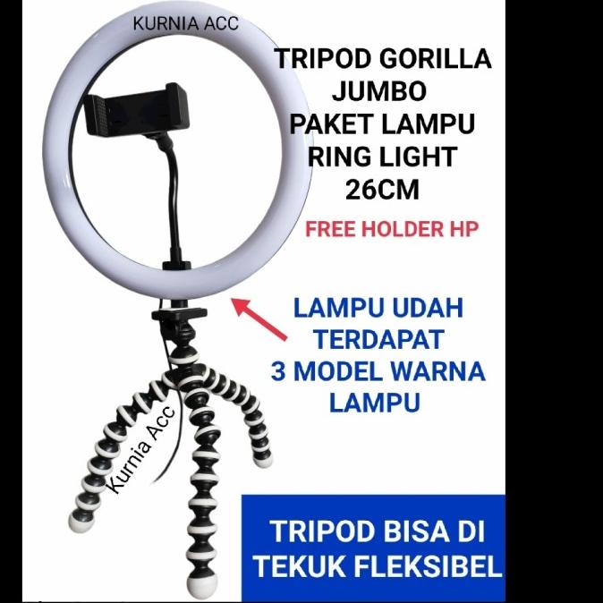 Ring light tripod Lampu Ring light 26cm meja lampu makeup lampu Selfie