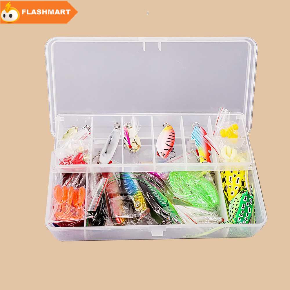 FLASHMART Umpan Pancing Ikan Set Fishing Bait Kit 109PCS - DWS250-A