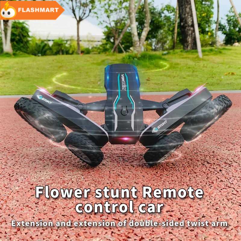 FLASHMART Vortex Remote Control Stunt Car LED 360 Degree Flip 4WD 2.4G - 838A