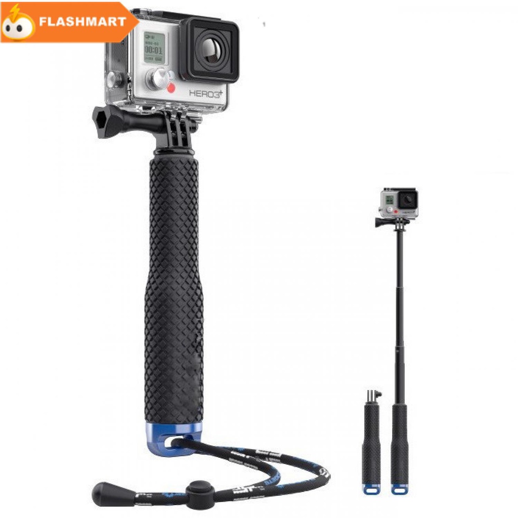 FLASHMART GoEasy Metal Lid Pov Extendable Pole Monopod GoPro Xiaomi Yi - 160418