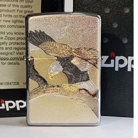 Zippo Original Electroformed Soaring Eagle Colorful Japan