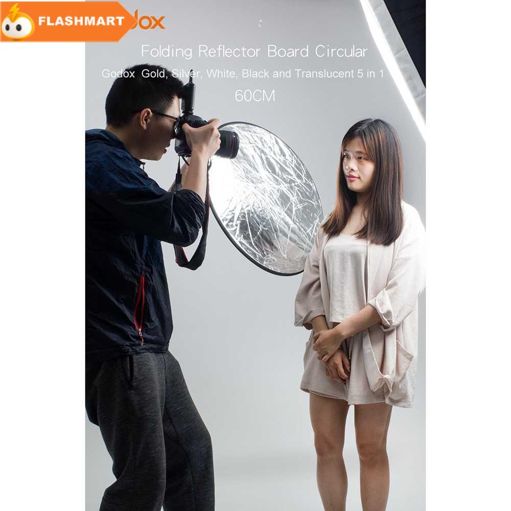 FLASHMART Godox Reflektor Cahaya Studio Foto 5 in 1 60cm - RFT-05