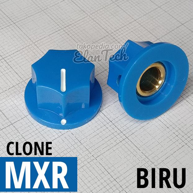 Knob Potensio MXR Style Clone Biru Blue Knop Efek Gitar Elan73c Berkualitas