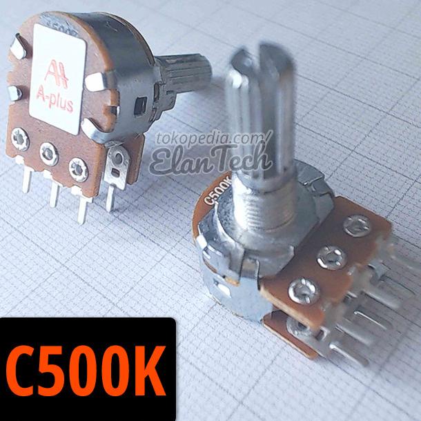 C500k Potensio A-Plus Aplus Stereo Potensiometer C 500k Elan73c Ayo Beli