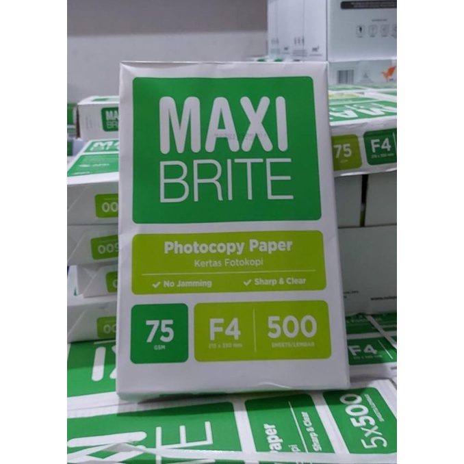 

Kertas hvs Maxi Brite F4 70 gr - GOJEK / GRAB