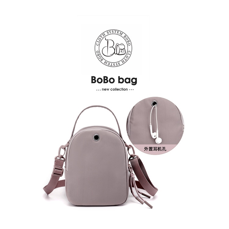 Tas selempang BOBO FASHION 7628-3 Tas selempang wanita nilon waterproof tas original import