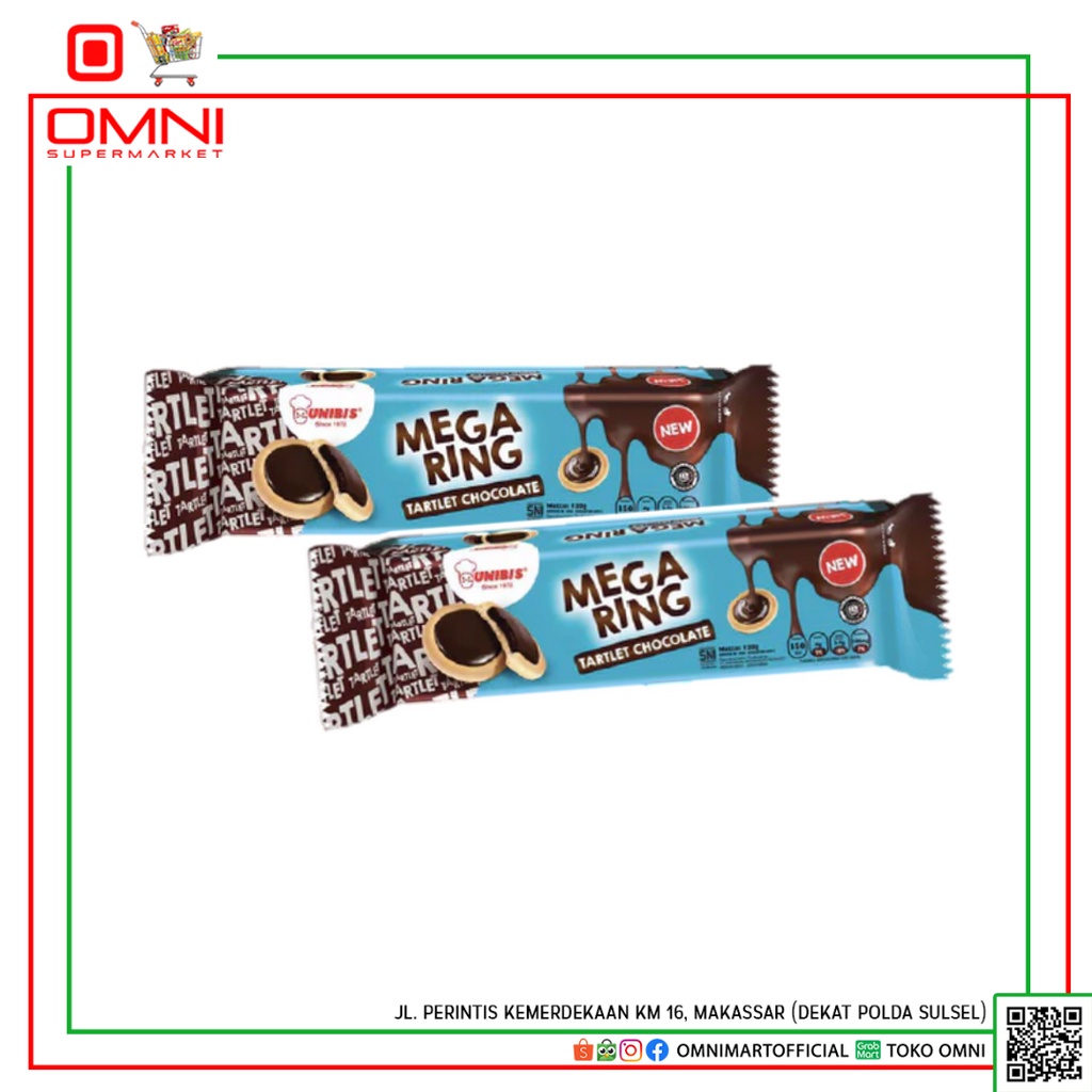 

BISKUIT MEGA RING TARTLET COKLAT 120g