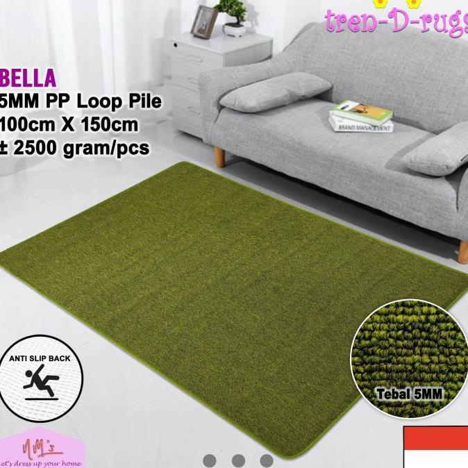 Karpet polos permadani lantai ruang tamu kamar anti slip minimalis