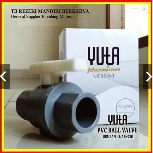 $+$+$+$+] KRAN PVC 3 INCHI MERK YUTA PVC BALL VALVE BVS stop kran 3"