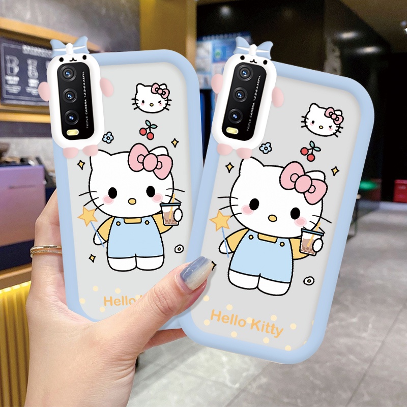 3D Casing Kartun Ponsel untuk VIVO Y20SG Y17 Y112019 Y19 Y91 Y212021 Y50 Y12 Y15S Y16 Y21A Y21S Y21T