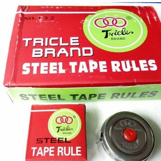 {{{{}}] Meteran stainless 2mt tiga ring,meteran 2 meter stainless